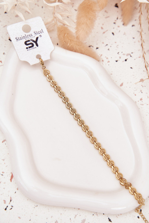 Náramok Vyrobené z chirurgickej ocele zlatej farby