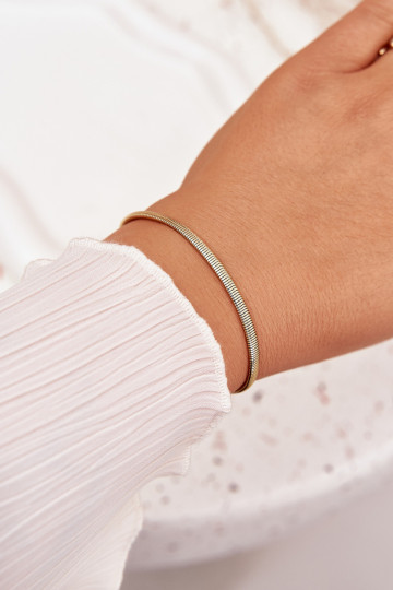 Náramok Had Vyrobené z chirurgickej ocele zlatej farby