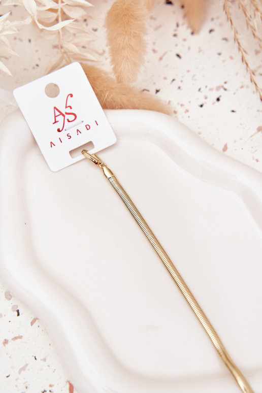 Náramok Had Vyrobené z chirurgickej ocele zlatej farby