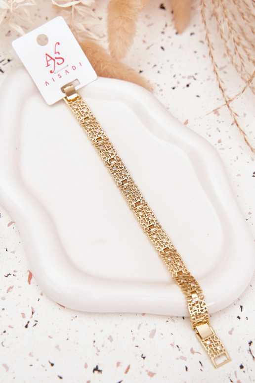 Náramok Dámske Vyrobené z chirurgickej ocele zlatej farby