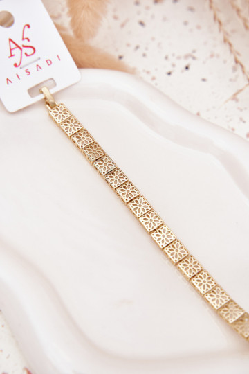 Náramok Dámske Vyrobené z chirurgickej ocele zlatej farby 2