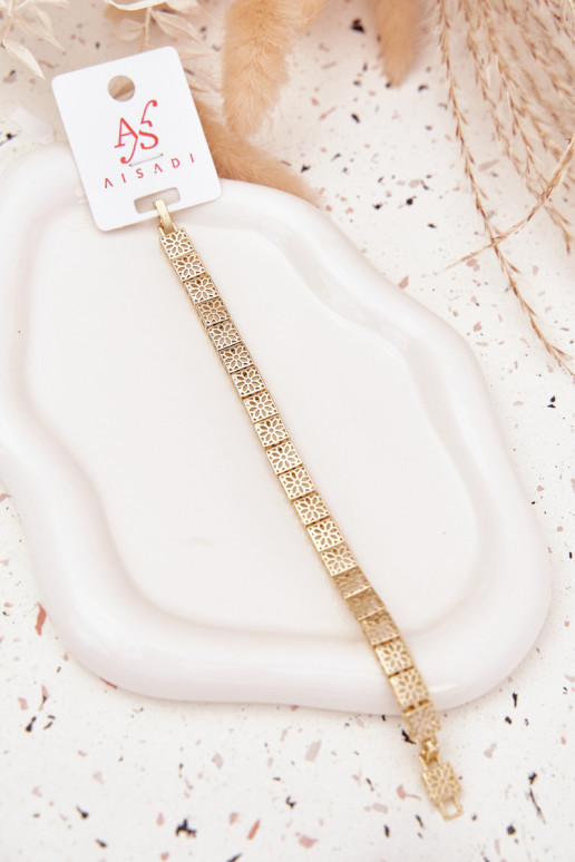 Náramok Dámske Vyrobené z chirurgickej ocele zlatej farby