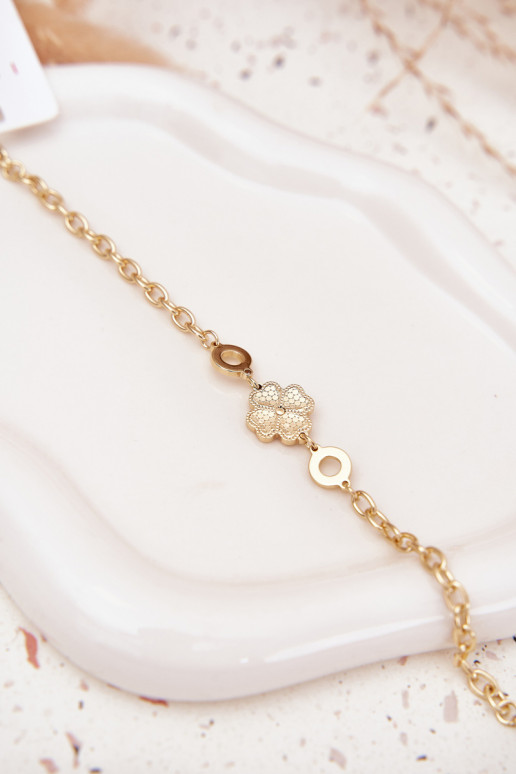 NáramokKoniczynką Vyrobené z chirurgickej ocele zlatej farby