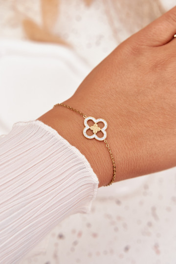 Náramok Dámske Vyrobené z chirurgickej ocele zlatej farby