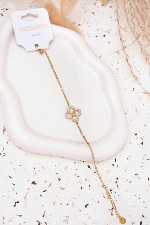 Náramok Dámske Vyrobené z chirurgickej ocele zlatej farby