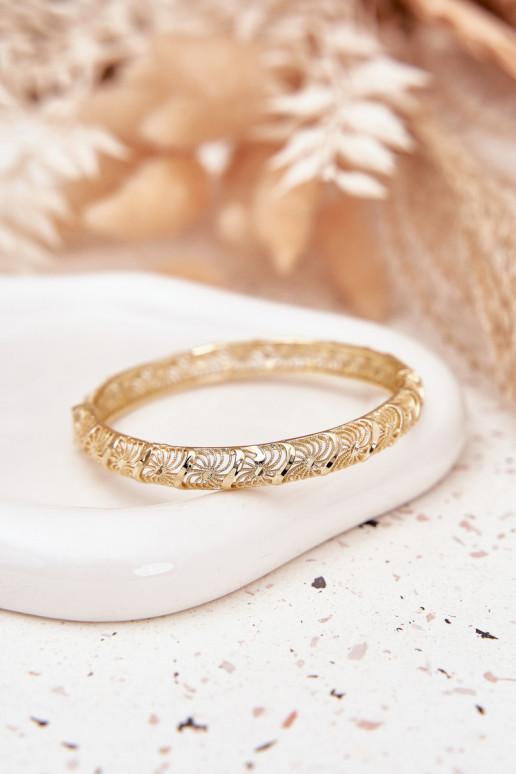 Tuhý Náramok Dámske Vyrobené z chirurgickej ocele zlatej farby