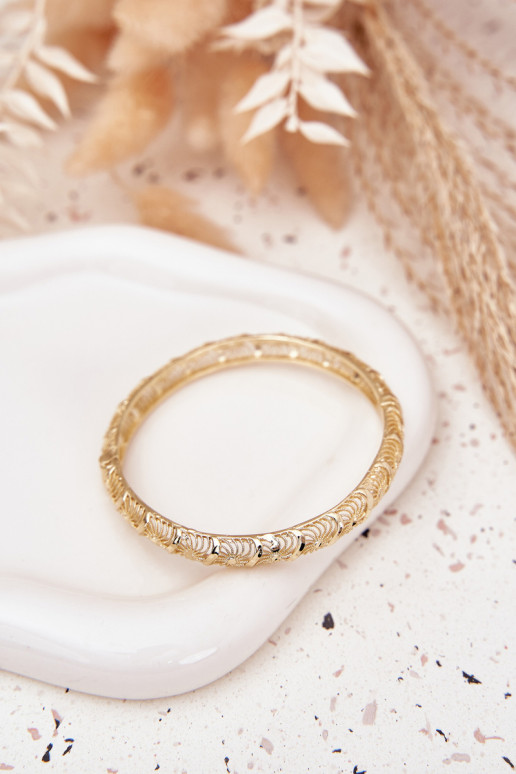 Tuhý Náramok Dámske Vyrobené z chirurgickej ocele zlatej farby