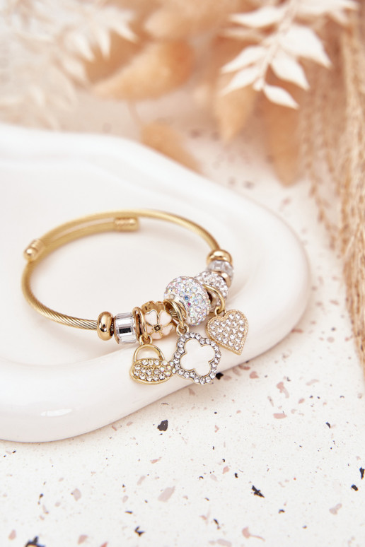 Náramok z ZaInieszkami Charms zlatej farby