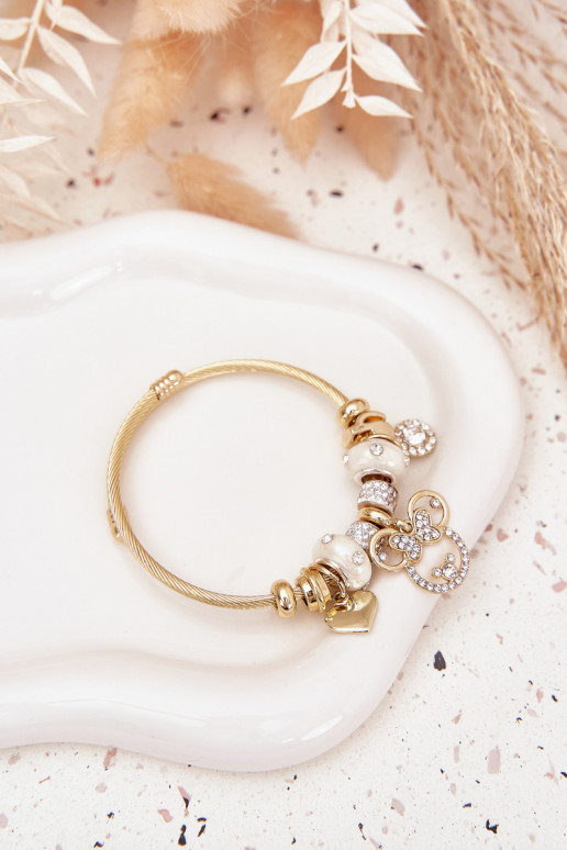 Náramok z ZaInieszkami Charms zlatej farby