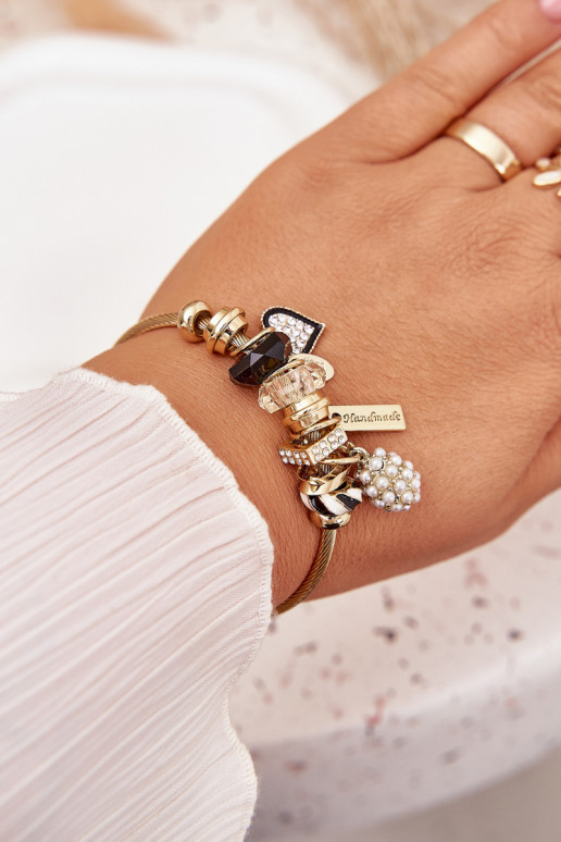 Náramok z ZaInieszkami Charms zlatej farby