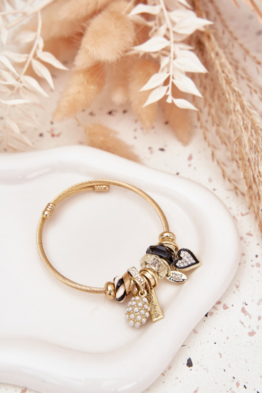 Náramok z ZaInieszkami Charms zlatej farby