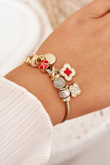 Náramok z ZaInieszkami Charms zlatej farby