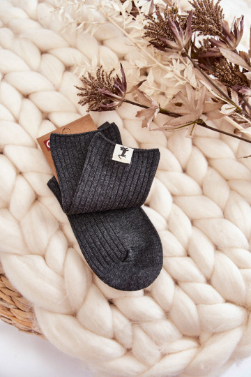 Dámske ponožky bez tlaku v sivej farbe 2
