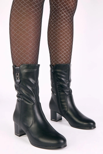 Čierne zateplené kotníkové...