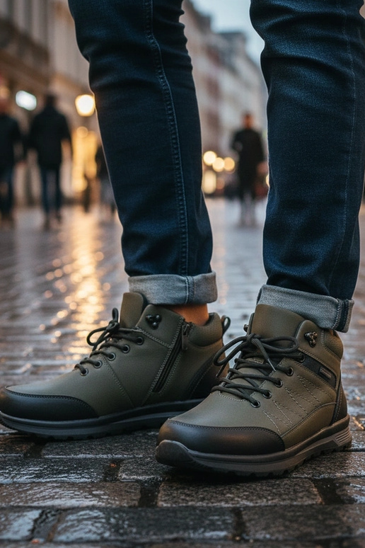 Zelené pánske tenisky zateplené...