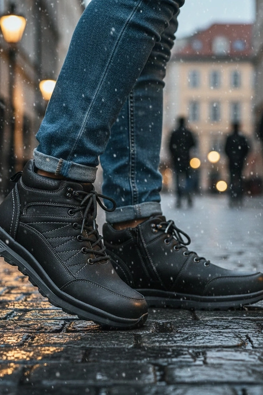 Čierne pánske tenisky zateplené...