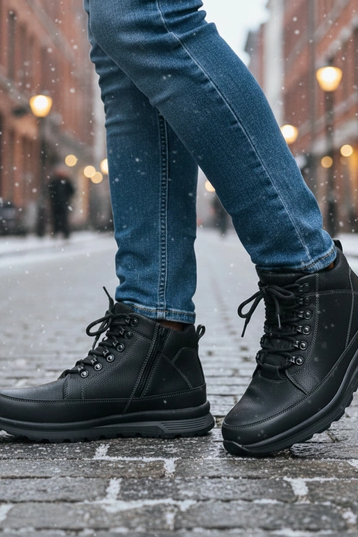 Čierne pánske tenisky zateplené...