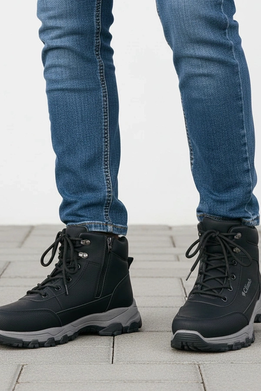 Čierne pánske zateplené tenisky na...