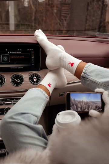 Ponožky Dámske Amor slonovina