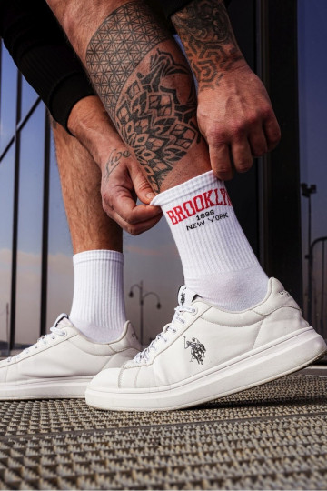 Pánske ponožky BROOKLYN biela farba
