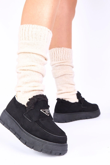 Čierne platformové mokasíny... 2