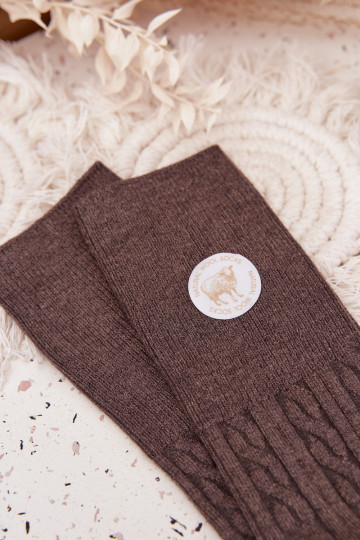 Długie INełniane Ponožky Dámske sivá