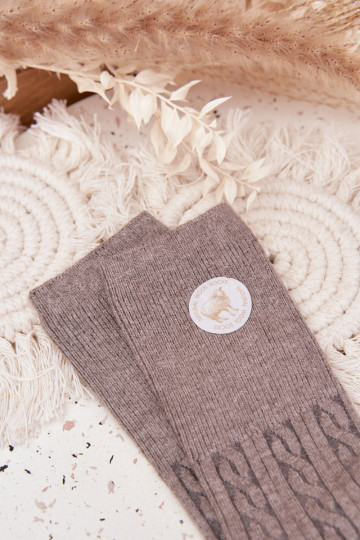 Długie INełniane Ponožky Dámske sivá