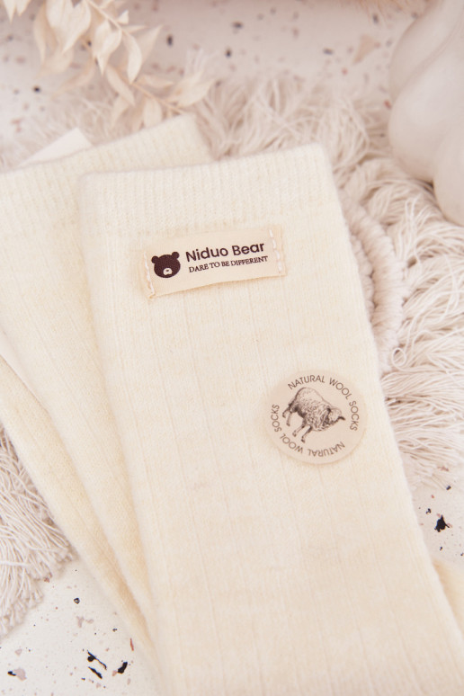 teplý INełniane Ponožky DámskeZapnutészyInką slonovina