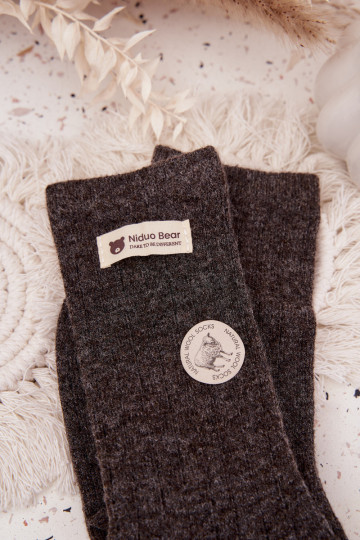 teplý INełniane Ponožky DámskeZapnutészyInką tmavohnedá