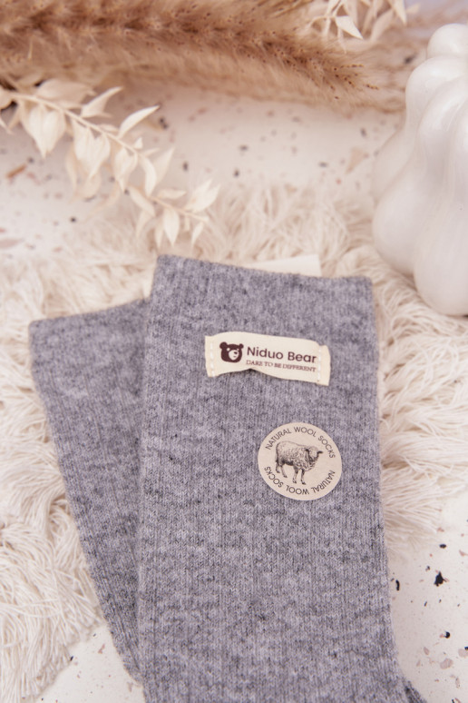 teplý INełniane Ponožky DámskeZapnutészyInką sivá