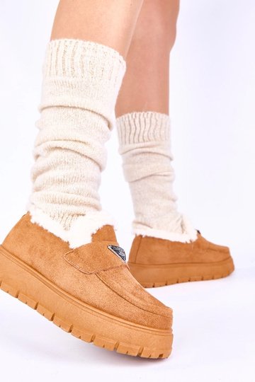 Hnedé mokasíny na platforme... 2