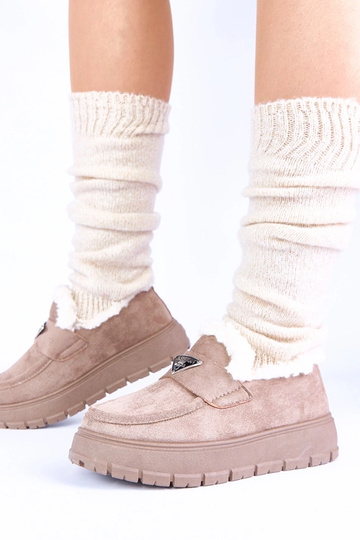 Tmavo pieskové mokasíny na... 2