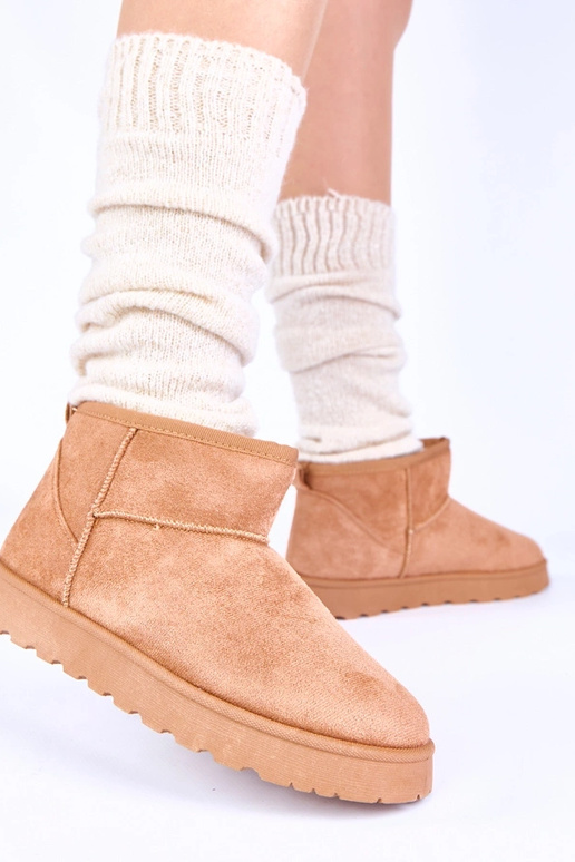 Hnedé snehové topánky s kožušinou Roelle