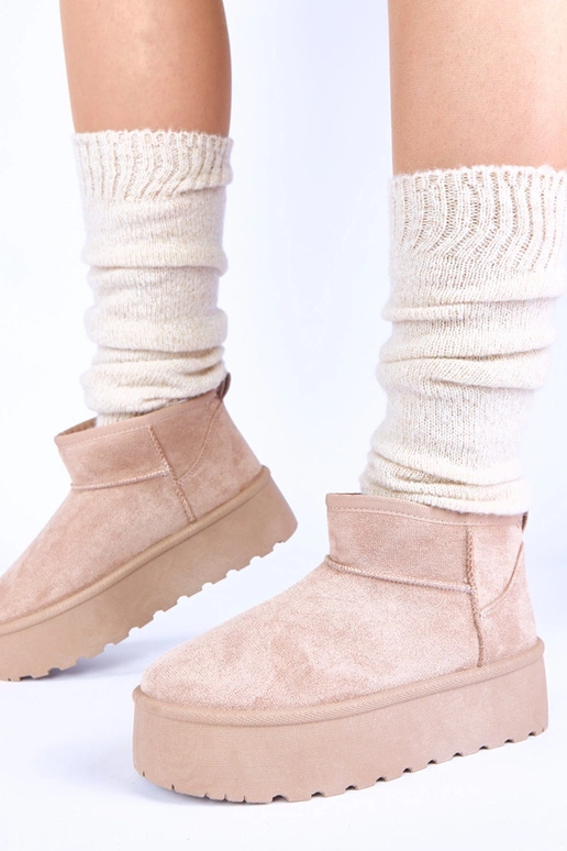 Pieskové snehové topánky na platforme...