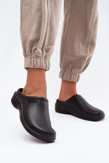 Ľahké papuče Papuče Dreváky Dámske čierna Parissa 2