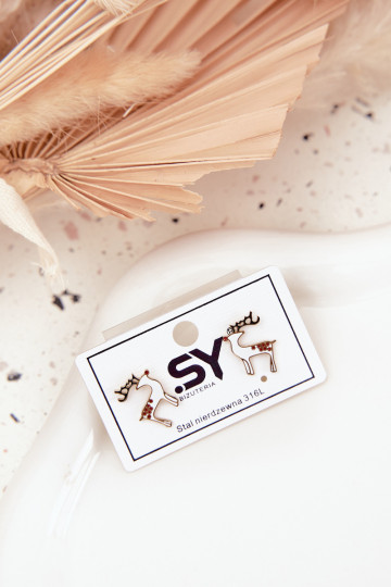 S štýlovými detailmi Reindeers vyrobené z chirurgickej ocele