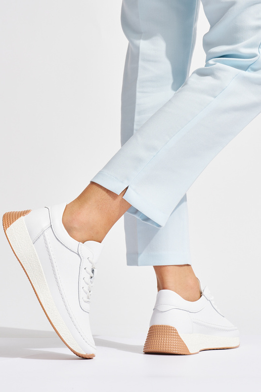 Dámske kožené biela farba tenisky