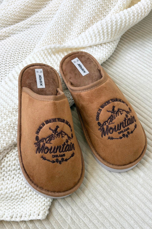 Pánske hnedé šľapky „Tiranne"