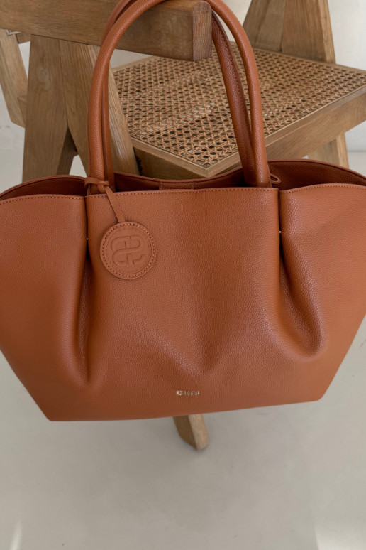 Veľká dámska taška Big Star SS574006 hnedej farby