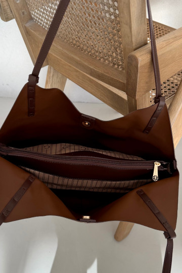 Kabelka Skopperz eko semišuu CzekoladoIna Sorvelle 2