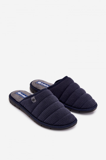 topánky domáce Papuče pánske Inblu 91000032 tmavomodrá