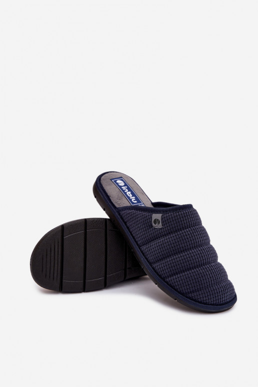 topánky domáce Papuče pánske Inblu 91000032 tmavomodrá