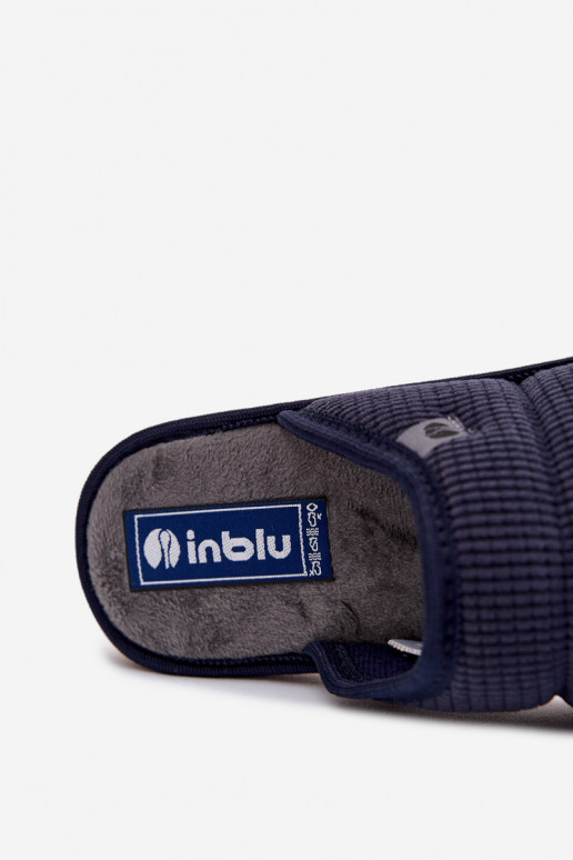 topánky domáce Papuče pánske Inblu 91000032 tmavomodrá