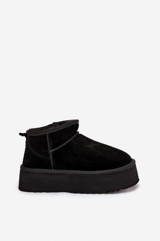 Snehule DámskeZapnutéturalnego zo semišuu čierna Máirene