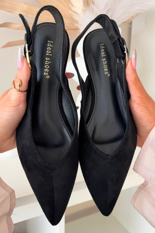 Balerínky Dámske s prackami čierna Tanelia