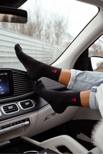 Ponožky Dámske Amor čierna