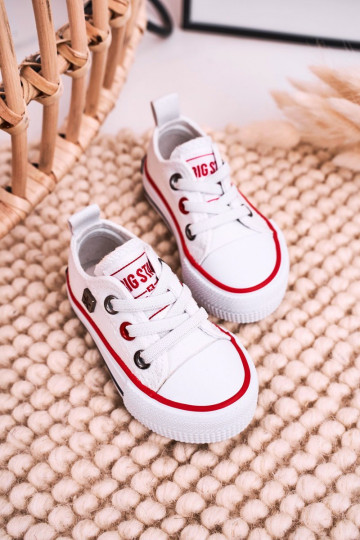 deti Klasický model ploché tenisky BIG STAR HH374193 biela farba 2