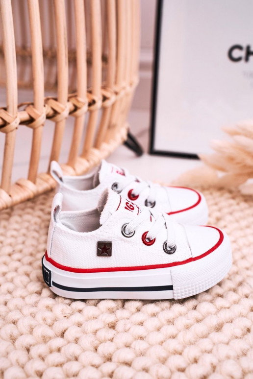 deti Klasický model ploché tenisky BIG STAR HH374193 biela farba