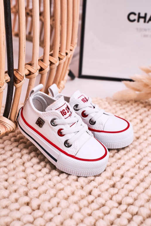 deti Klasický model ploché tenisky BIG STAR HH374193 biela farba