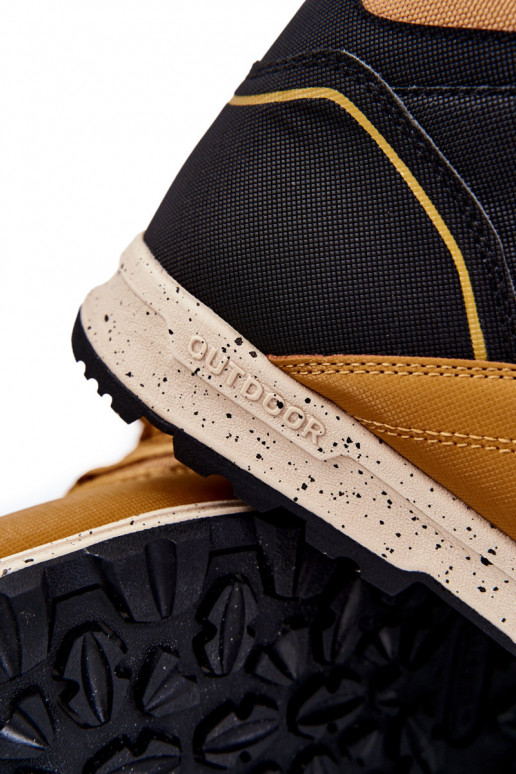 Dámske Vysoká turistické topánky Big Star KK274609 Hnedá farba